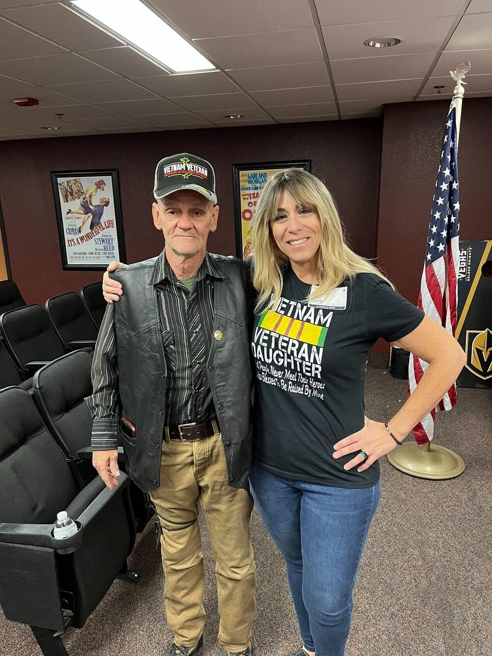 Courtney Kaplan invited speaker at ‘Welcome Home’ event for Vietnam Veterans (pictured with Edward Gardner - Vietnam Veteran)